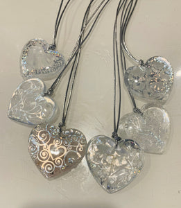 Selenite Heart Orgonites