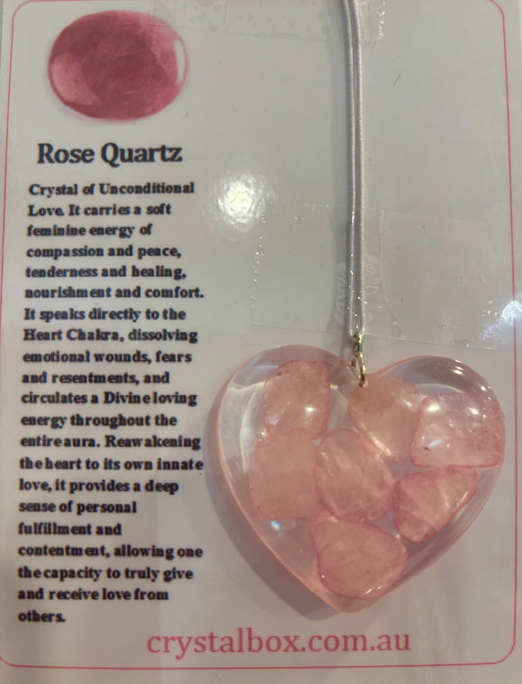 Rose Quartz Heart Orgone Pod