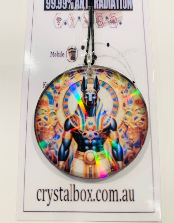 Anubis holographic EMF Protection Necklace