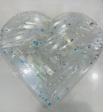 Selenite Heart 18cm x 20cm