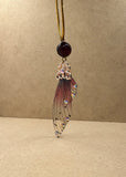 Fairy Wing with Pink Agate Pendant