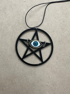 Pentacle with Evil Eye Necklace