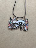 Handmade Eye of Horus Necklace with Copper