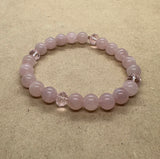 Rose Quartz Crystal Beaded Bracelet