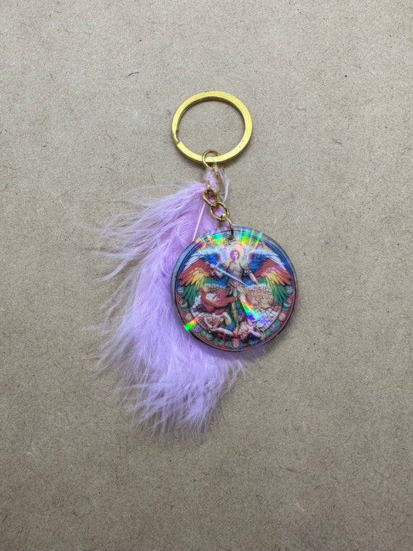 Archangel Michael Protection Keyring