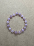 Lilac Angelite Crystal Beaded Bracelet