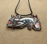 Handmade Eye of Horus Necklace with Copper