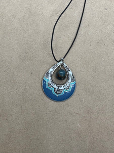 Blue Cloisonné Jasper Necklace