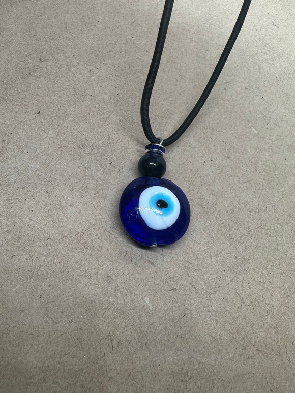 Evil Eye Protection Necklace with Blue Tiger Eye