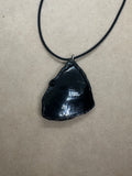 One Off Handmade Black Obsidian Pendant