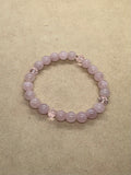 Rose Quartz Crystal Beaded Bracelet