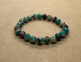 Dark Blue Imperial Jasper Crystal Beaded Bracelet