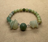 Green Jade and Green Aventurine Bracelet