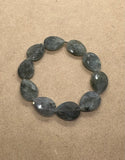 Faceted Labradorite Crystal Drops Bracelet