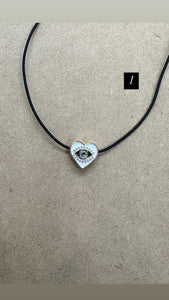 Cute Heart Evil Eye Necklace