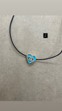 Cute Heart Evil Eye Necklace