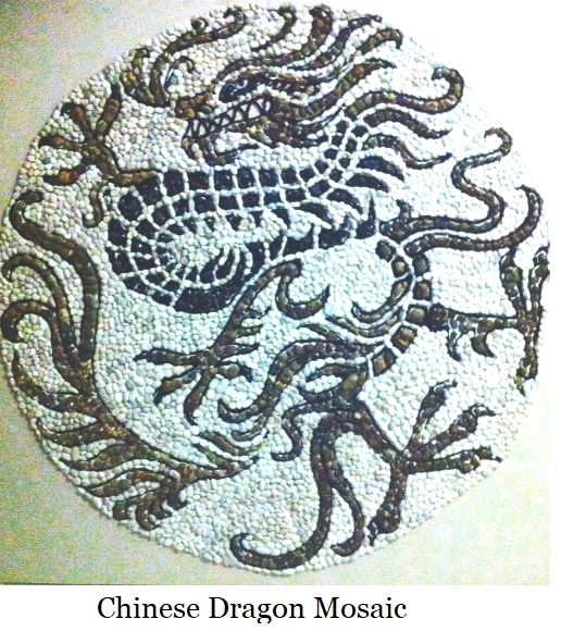 Chinese Dragon Rock Pebble Mosaic