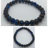 Dark Blue Jasper Crystal Beaded Bracelet
