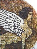 Greek Sphynx Rock Pebble Mosaic
