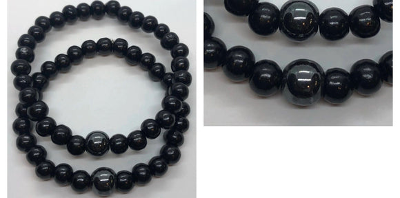 Soulmate Bracelets Set (Set of 2) - Black Hematite