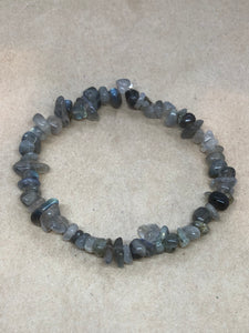 Labradorite Crystal Beaded Chips Bracelet