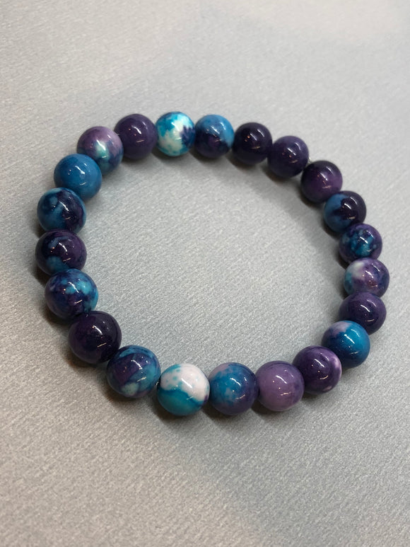 Persian Jade Crystal Beaded Bracelet