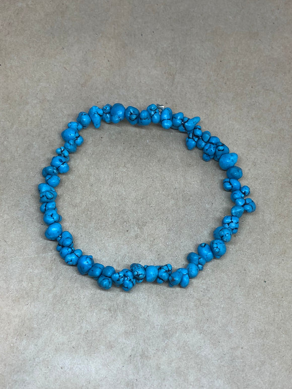 Turquoise Crystal Beaded Bracelet