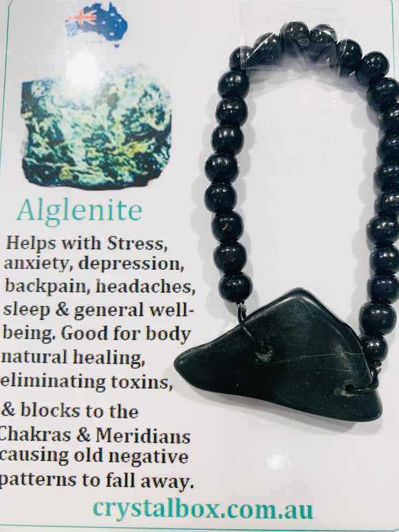 Alglenite Bracelet with Mala beads 2
