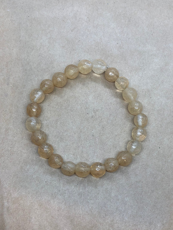 Citrine Crystal Beaded Bracelet