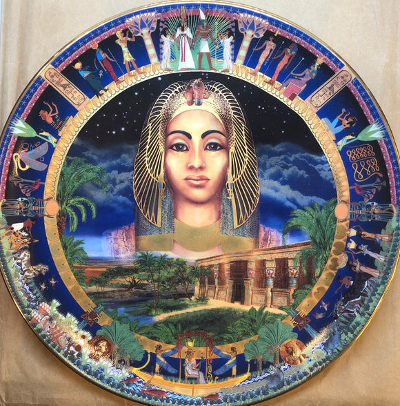 Cleopatra Egyptian Goddess Display Plate