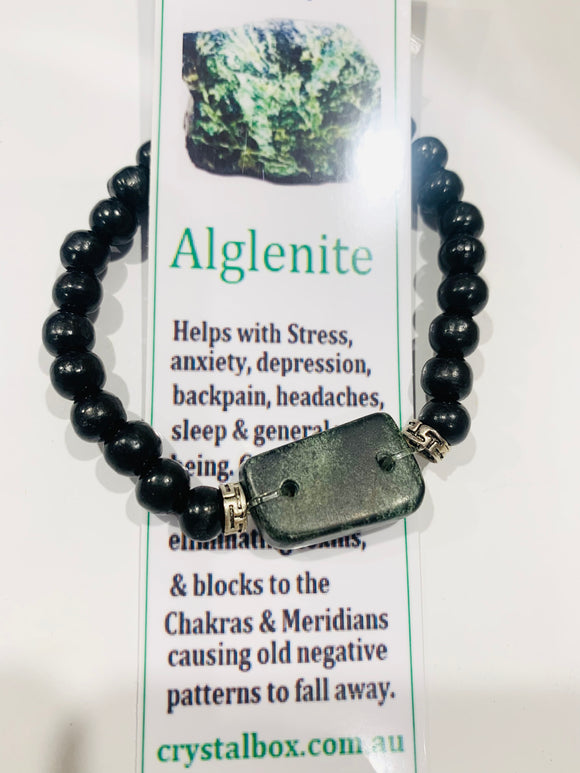 Alglenite Bracelet with Mala beads 4