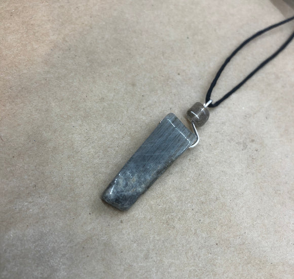 Labradorite Crystal Slab Necklace