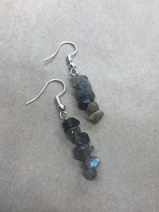 Labradorite Crystal Chips Earrings