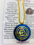 Shungite Orgonite Pod Necklace Holographic