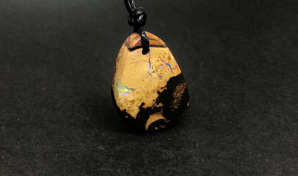 Polished Boulder Opal Pendant 1