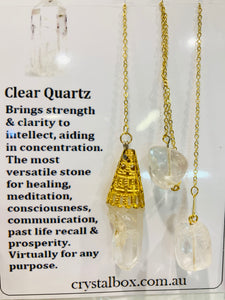 Clear Quartz Pendulum 1