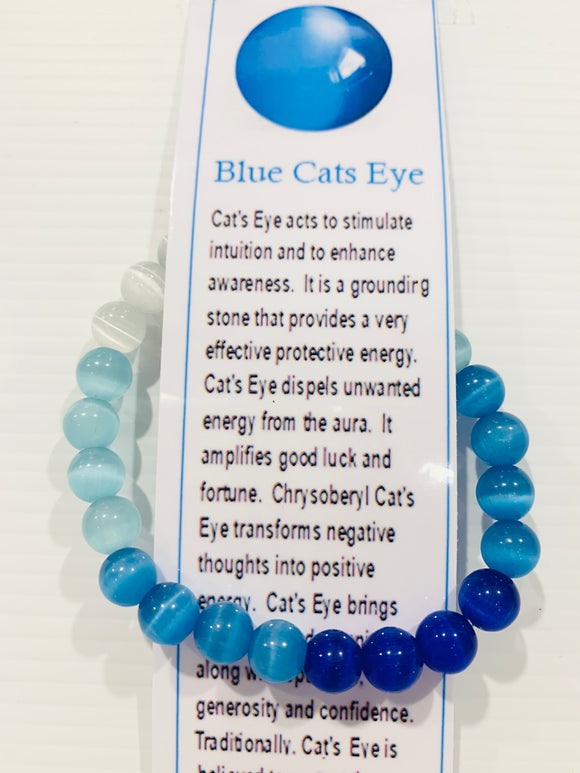 Blue Cats Eye Bracelet
