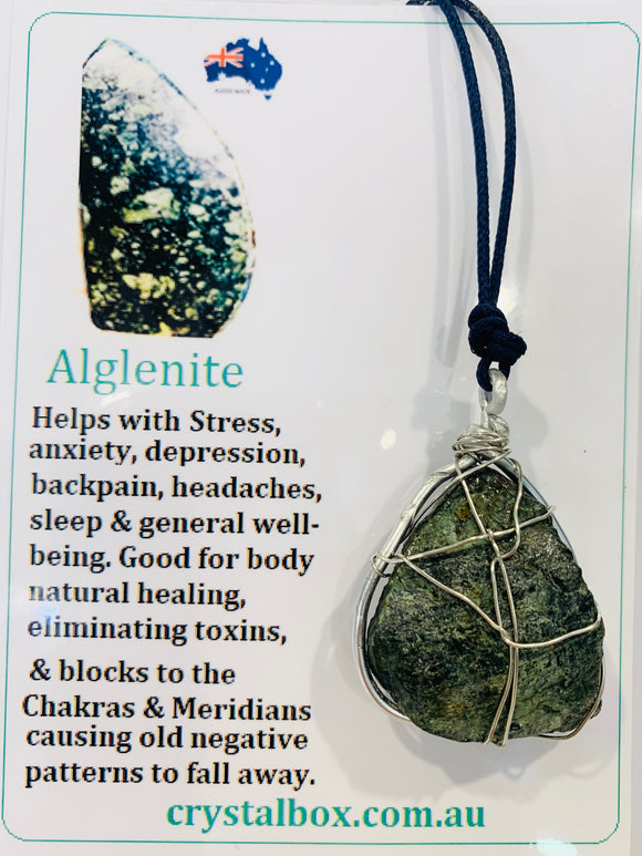 Raw Alglenite Necklace 26