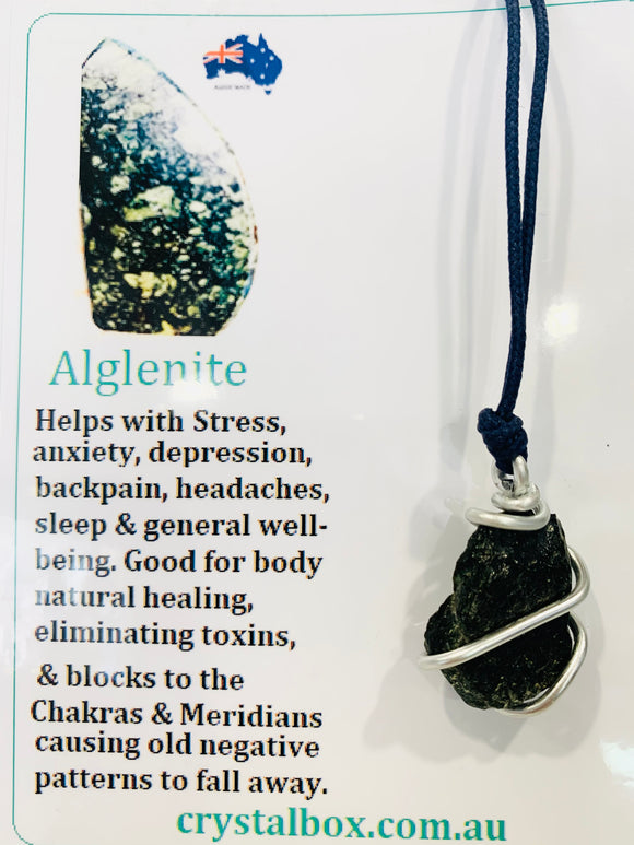 Raw Alglenite Necklace 28