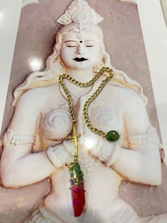 Rainbow Crystal Pendulum