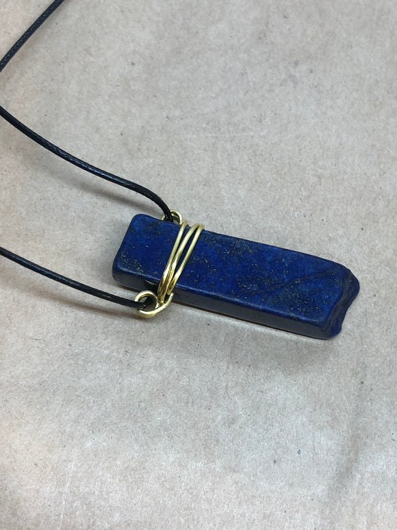 Lapis Lazuli Wired Crystal Necklace