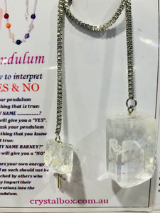 Clear Quartz Pendulum