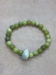 Green Jade Crystal Beaded Bracelet