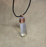 Opalite Crystal Wired Pendant Necklace