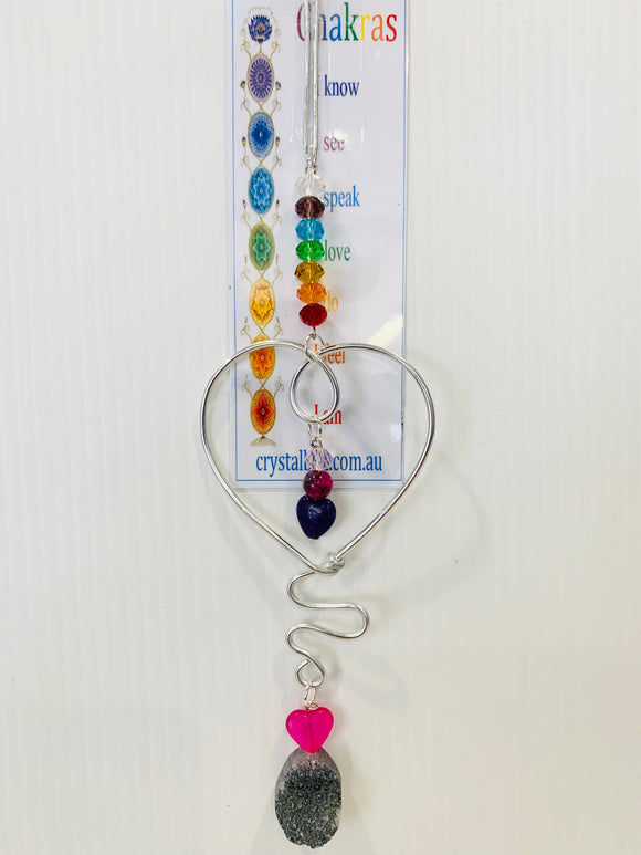 Chakra Hanger with assort Crystals