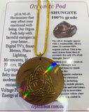 Shungite Orgonite Pod Necklace Holographic